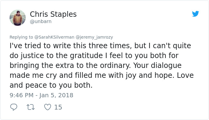 Sexist Troll Attacks Sarah Silverman On Twitter, And Her Unexpected Response Turns Man’s Life Upside Down Sexist Troll Attacks Sarah Silverman On Twitter, And Her Unexpected Response Turns Man’s Life Upside Down