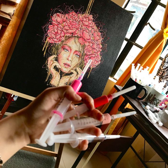 I’m A Nurse And I Use Syringes To Paint In My Free Time (Part 3) I’m A Nurse And I Use Syringes To Paint In My Free Time (Part 3)