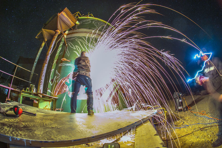 Infamous Activist Group Take Over Toxic Gold Mining Facility For 6 Days To Create Insane Environmental Protest Piece Infamous Activist Group Take Over Toxic Gold Mining Facility For 6 Days To Create Insane Environmental Protest Piece