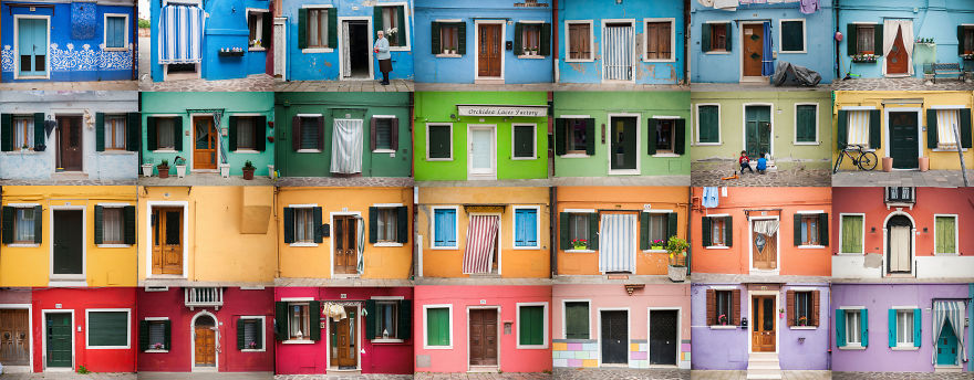 I Composed A Collage Of Colorful Doors And Houses I Composed A Collage Of Colorful Doors And Houses