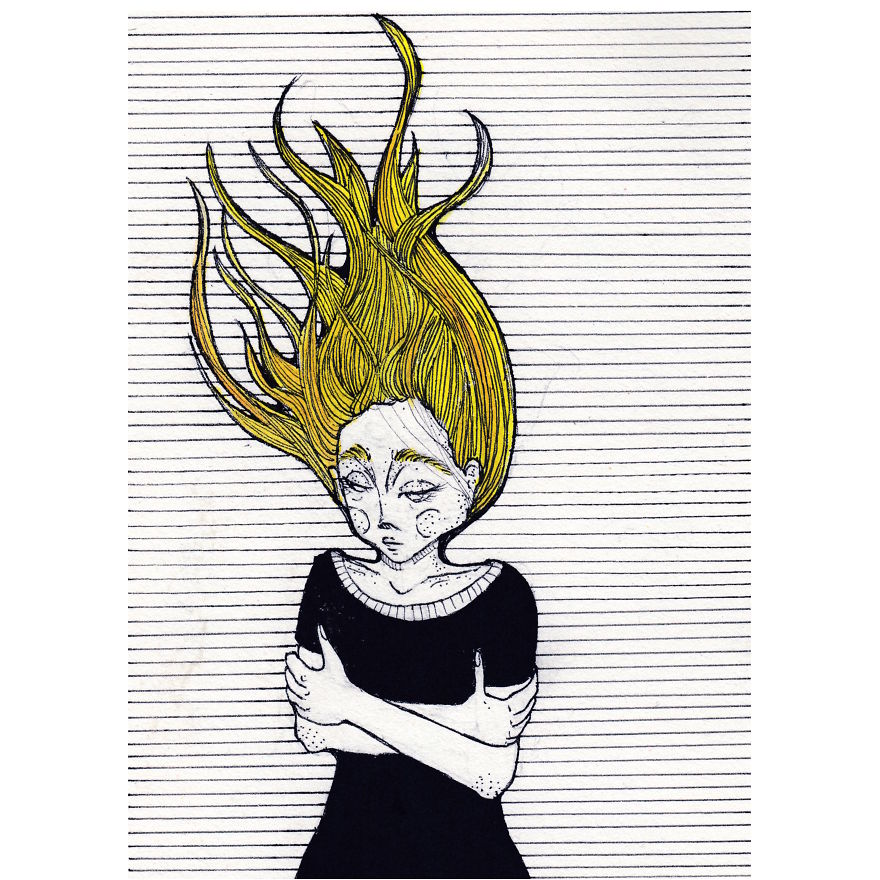 I Made Illustrations With Imaginary Characters Based On My Moods I Made Illustrations With Imaginary Characters Based On My Moods