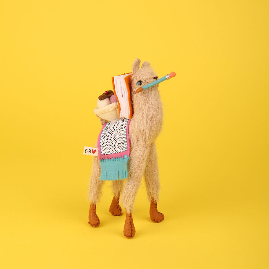 You Will Surely Want To Have A-Meet The Friendly Animals Made In Felt By The Artist Cat Rabbit You Will Surely Want To Have A-Meet The Friendly Animals Made In Felt By The Artist Cat Rabbit