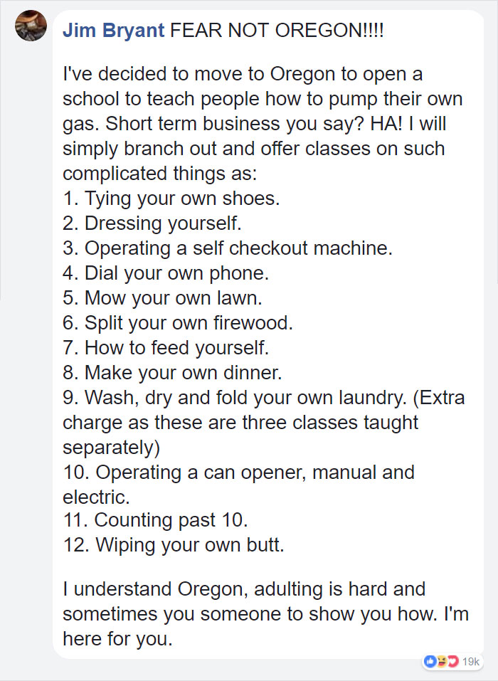 You Can Now Pump The Gas Yourself In Oregon&#8217;s Rural Places, And People&#8217;s Reactions Take Stupidity To Another Level