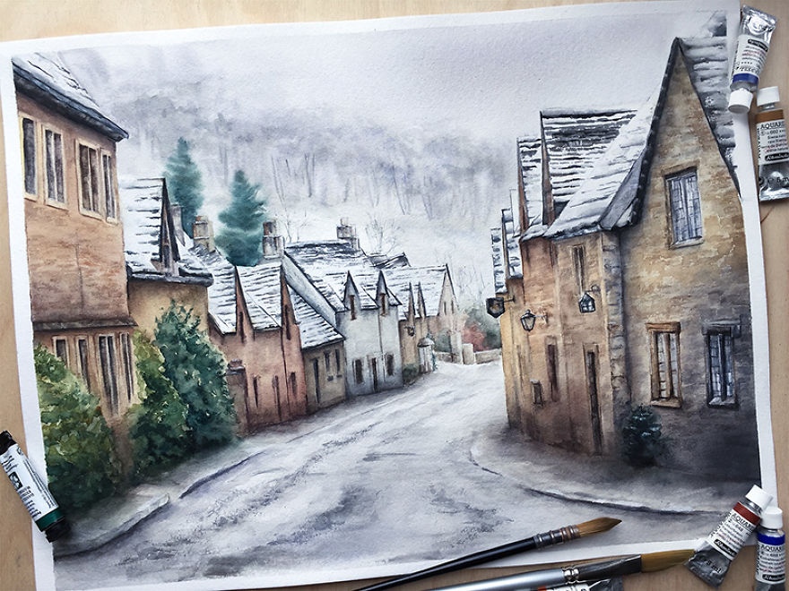 Challenge Has Been Successfully Completed! I Just Finished My Watercolor Calendar