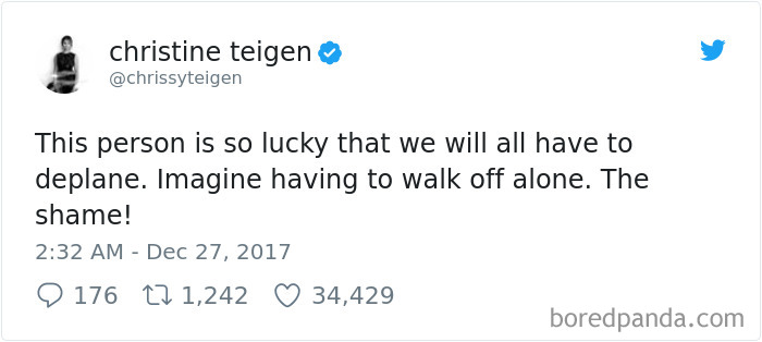 Chrissy Teigen Gets Stuck On Absolute Worst Flight Ever, Hilariously Live-Tweets Everything Chrissy Teigen Gets Stuck On Absolute Worst Flight Ever, Hilariously Live-Tweets Everything