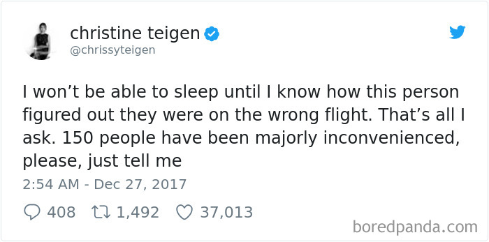 Chrissy Teigen Gets Stuck On Absolute Worst Flight Ever, Hilariously Live-Tweets Everything Chrissy Teigen Gets Stuck On Absolute Worst Flight Ever, Hilariously Live-Tweets Everything