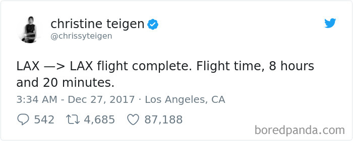 Chrissy Teigen Gets Stuck On Absolute Worst Flight Ever, Hilariously Live-Tweets Everything Chrissy Teigen Gets Stuck On Absolute Worst Flight Ever, Hilariously Live-Tweets Everything
