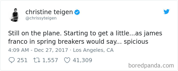 Chrissy Teigen Gets Stuck On Absolute Worst Flight Ever, Hilariously Live-Tweets Everything Chrissy Teigen Gets Stuck On Absolute Worst Flight Ever, Hilariously Live-Tweets Everything