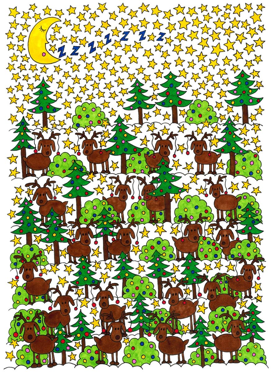 Can You Find Rudolph? How About The 6-Sided Star? Can You Find Rudolph? How About The 6-Sided Star?