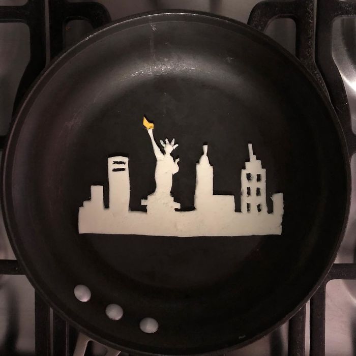Artist Turns His Breakfast Eggs Into Works Of Art Artist Turns His Breakfast Eggs Into Works Of Art