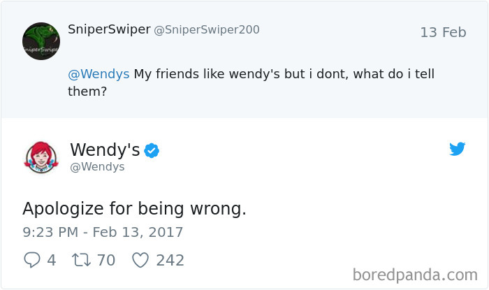 32 Hilarious Twitter Roasts By Wendy’s That Will Make You Think Twice Before Posting 32 Hilarious Twitter Roasts By Wendy’s That Will Make You Think Twice Before Posting