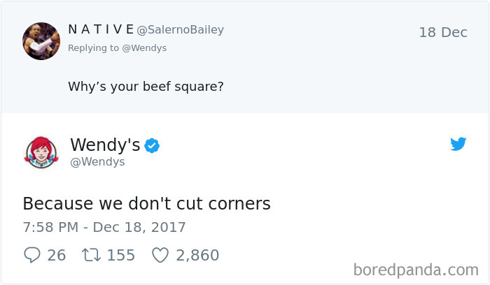 32 Hilarious Twitter Roasts By Wendy’s That Will Make You Think Twice Before Posting 32 Hilarious Twitter Roasts By Wendy’s That Will Make You Think Twice Before Posting