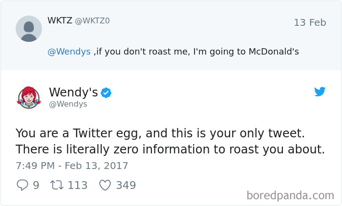32 Hilarious Twitter Roasts By Wendy’s That Will Make You Think Twice Before Posting 32 Hilarious Twitter Roasts By Wendy’s That Will Make You Think Twice Before Posting