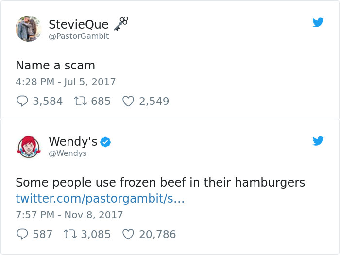 32 Hilarious Twitter Roasts By Wendy’s That Will Make You Think Twice Before Posting 32 Hilarious Twitter Roasts By Wendy’s That Will Make You Think Twice Before Posting