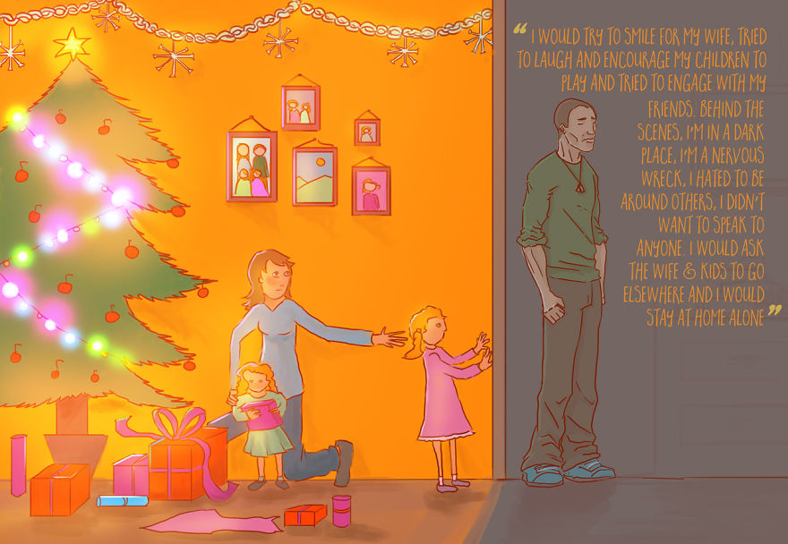 My Friend Opened Up About Her Anxiety By Illustrating How It Makes Her Feel At Christmas (Then Did It For Others) My Friend Opened Up About Her Anxiety By Illustrating How It Makes Her Feel At Christmas (Then Did It For Others)