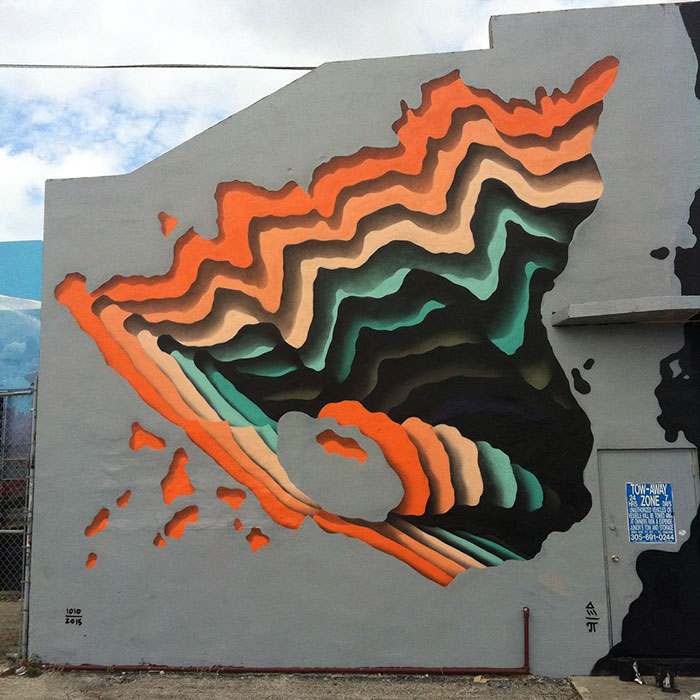 Street Artist Spray-Paints Boring Buildings With Optical Illusions That Look Like 3D Portals Street Artist Spray-Paints Boring Buildings With Optical Illusions That Look Like 3D Portals