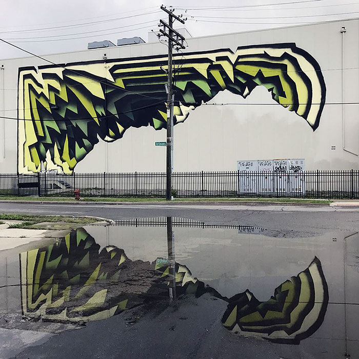 Street Artist Spray-Paints Boring Buildings With Optical Illusions That Look Like 3D Portals Street Artist Spray-Paints Boring Buildings With Optical Illusions That Look Like 3D Portals