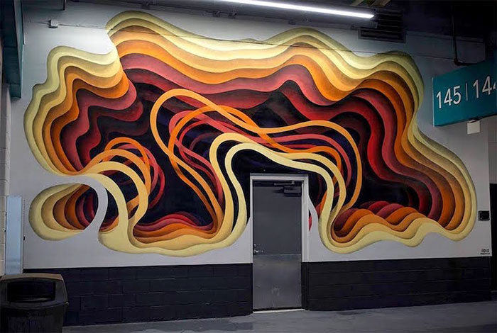 Street Artist Spray-Paints Boring Buildings With Optical Illusions That Look Like 3D Portals Street Artist Spray-Paints Boring Buildings With Optical Illusions That Look Like 3D Portals