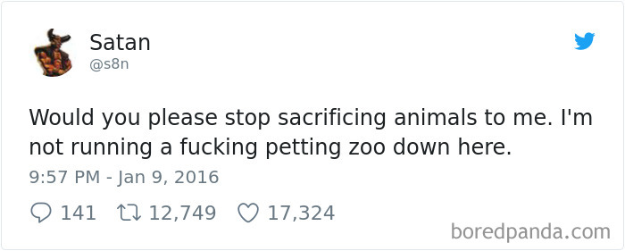 Turns Out Satan Has A Twitter Account, And It’s Hilarious As Hell Turns Out Satan Has A Twitter Account, And It’s Hilarious As Hell