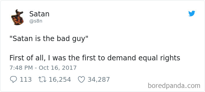 Turns Out Satan Has A Twitter Account, And It’s Hilarious As Hell Turns Out Satan Has A Twitter Account, And It’s Hilarious As Hell