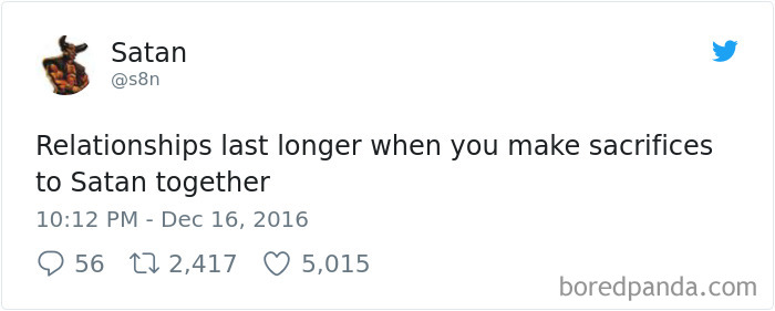 Turns Out Satan Has A Twitter Account, And It’s Hilarious As Hell Turns Out Satan Has A Twitter Account, And It’s Hilarious As Hell