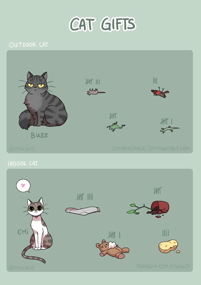 Artist Illustrates Everyday Life With Her Boyfriend And Cat In 56 Adorable Illustrations