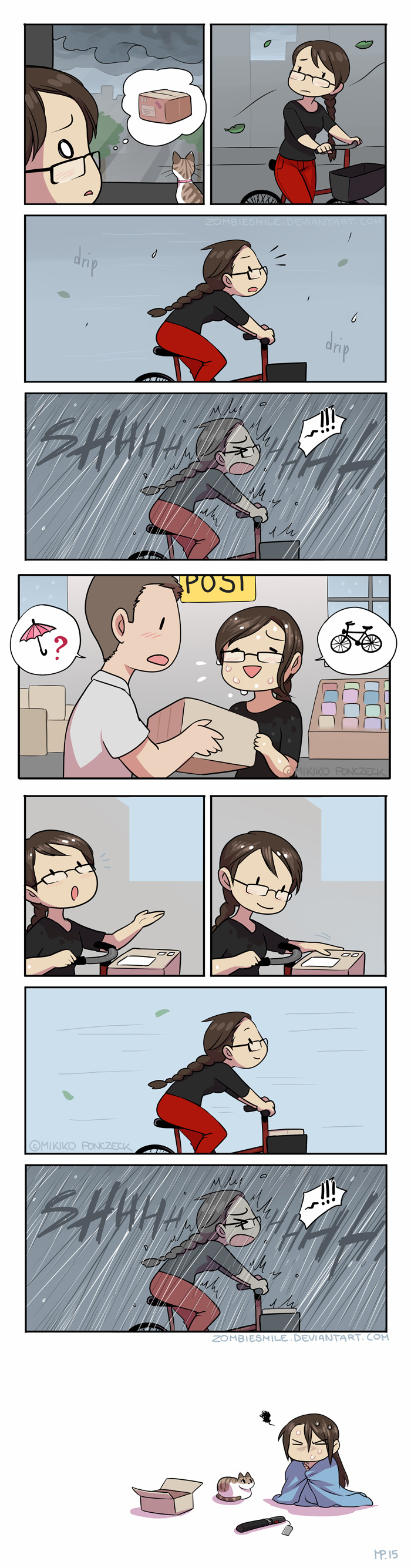 Artist Illustrates Everyday Life With Her Boyfriend And Cat In 56 Adorable Illustrations