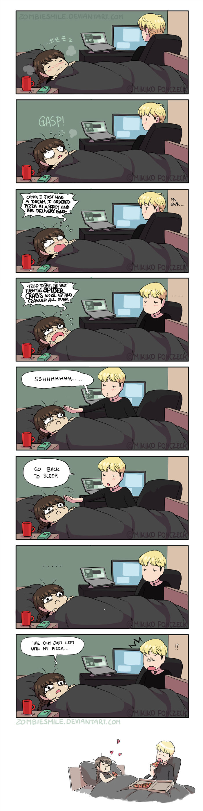 Artist Illustrates Everyday Life With Her Boyfriend And Cat In 56 Adorable Illustrations