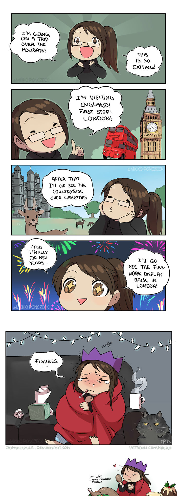 Artist Illustrates Everyday Life With Her Boyfriend And Cat In 56 Adorable Illustrations