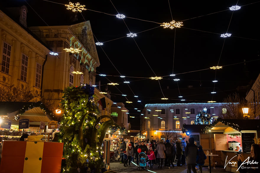 Christmas Lights In Székesfehérvár, Hungary Christmas Lights In Székesfehérvár, Hungary