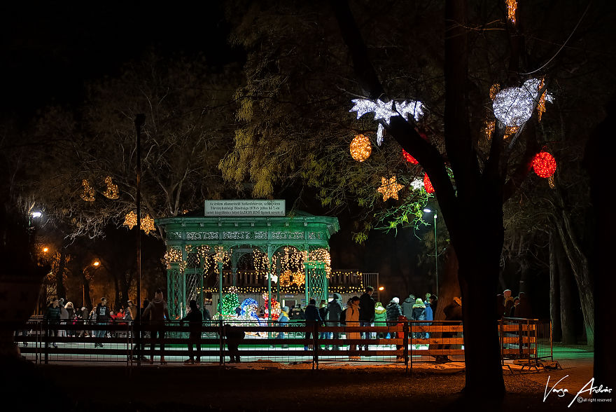 Christmas Lights In Székesfehérvár, Hungary Christmas Lights In Székesfehérvár, Hungary