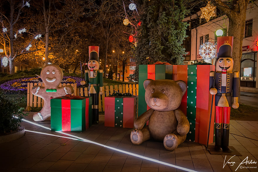 Christmas Lights In Székesfehérvár, Hungary Christmas Lights In Székesfehérvár, Hungary