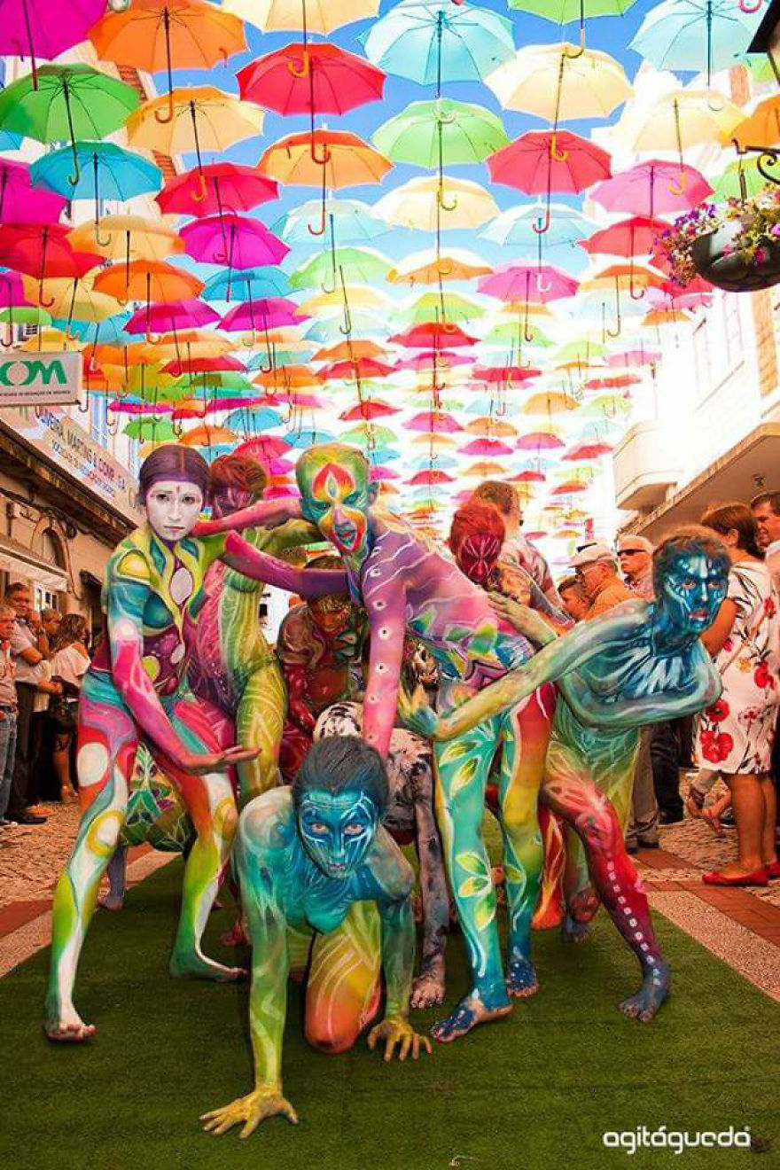 Over 750 Painted In Rainbow Colors, People Spread Love, Peace, Happiness, And Colors Around