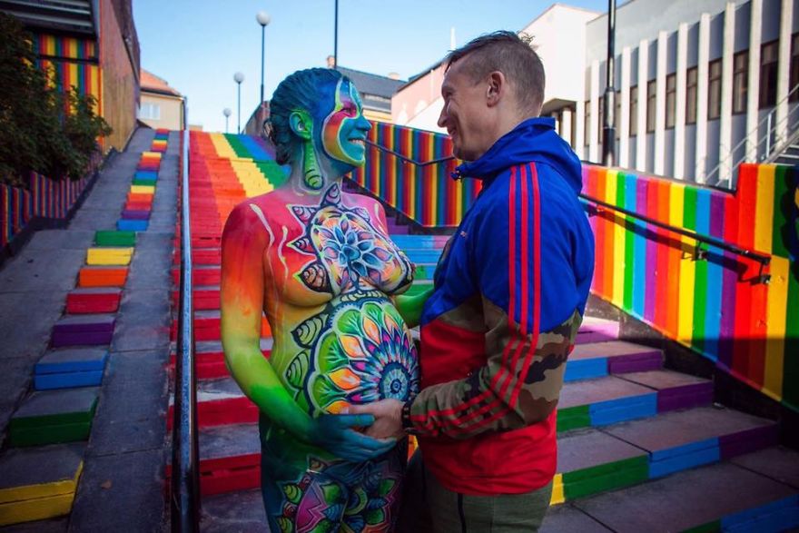 Over 750 Painted In Rainbow Colors, People Spread Love, Peace, Happiness, And Colors Around