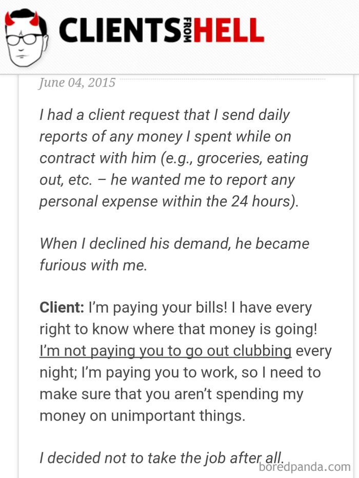 You Think Your Job Sucks? Then Take A Look At These 113 Real Conversations With Clients From Hell You Think Your Job Sucks? Then Take A Look At These 113 Real Conversations With Clients From Hell