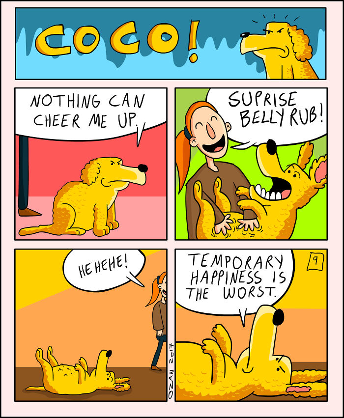 17 Hilariously Pessimistic Comics About Coco The Jolly Dog That Every Pessimist Will Relate To 17 Hilariously Pessimistic Comics About Coco The Jolly Dog That Every Pessimist Will Relate To