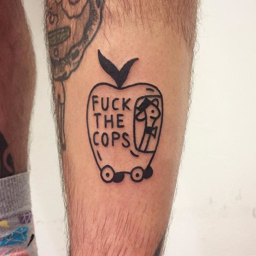 These Irreverent Tattoos From The German Tattoo Artist Will Catch Your Eye