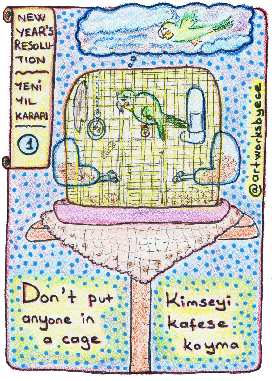 I Drew New Year’s Resolution Cards For A Better World I Drew New Year’s Resolution Cards For A Better World