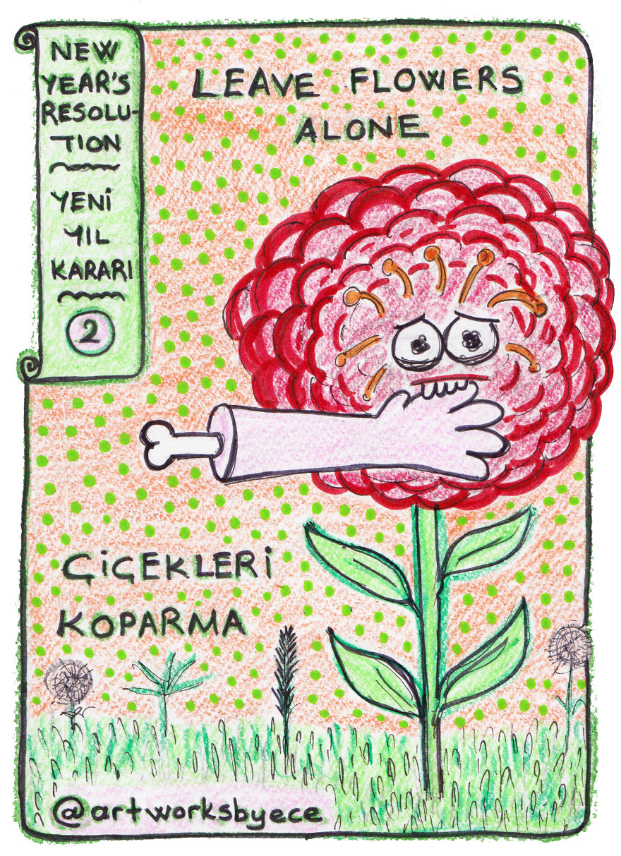 I Drew New Year’s Resolution Cards For A Better World I Drew New Year’s Resolution Cards For A Better World