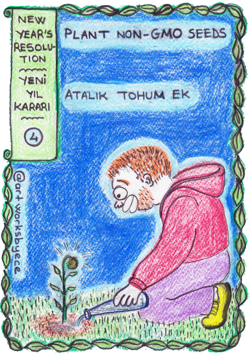 I Drew New Year’s Resolution Cards For A Better World I Drew New Year’s Resolution Cards For A Better World