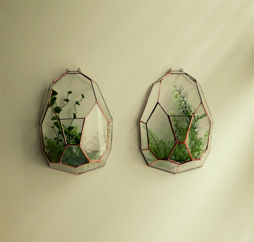 We Create Stained Glass Terrariums For Plants