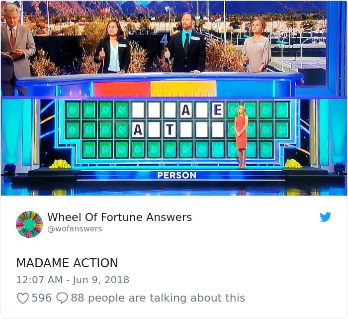 Someone Is Tweeting Hilariously Wrong “Wheel Of Fortune” Answers, And We Can’t Get Enough Someone Is Tweeting Hilariously Wrong “Wheel Of Fortune” Answers, And We Can’t Get Enough