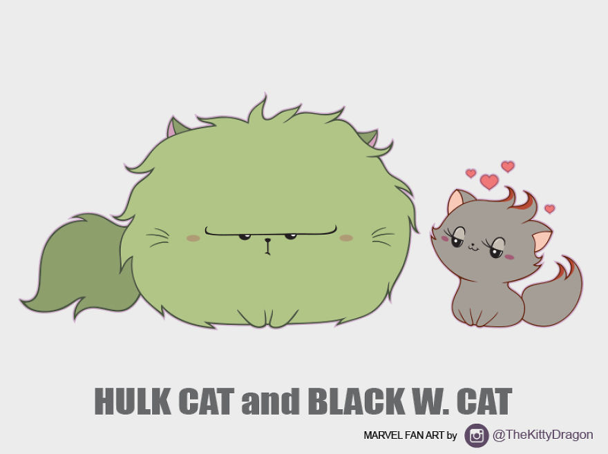 I Drew Marvel Characters As Cute Kitties I Drew Marvel Characters As Cute Kitties