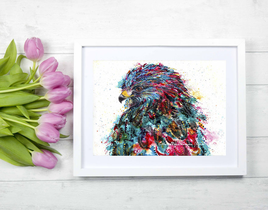 A Hawk Landed On My Windowsill, Gifting Me With A New Look On Life And A New Series Of Paintings A Hawk Landed On My Windowsill, Gifting Me With A New Look On Life And A New Series Of Paintings