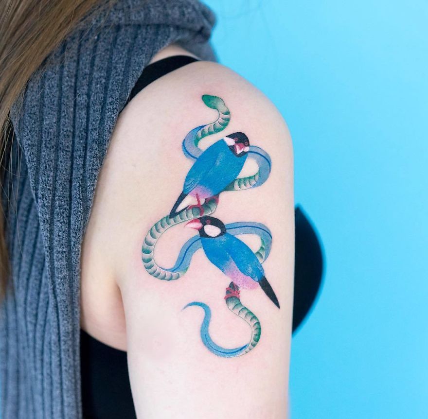 Korean Artist Tattoos Snakes Like No Other Korean Artist Tattoos Snakes Like No Other