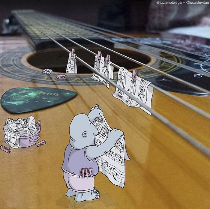 Artist “Invades” Strangers’ Photos On Instagram By Adding His Hilarious Illustrations Artist “Invades” Strangers’ Photos On Instagram By Adding His Hilarious Illustrations