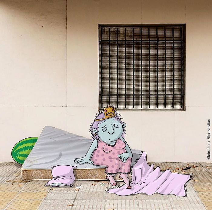 Artist “Invades” Strangers’ Photos On Instagram By Adding His Hilarious Illustrations Artist “Invades” Strangers’ Photos On Instagram By Adding His Hilarious Illustrations