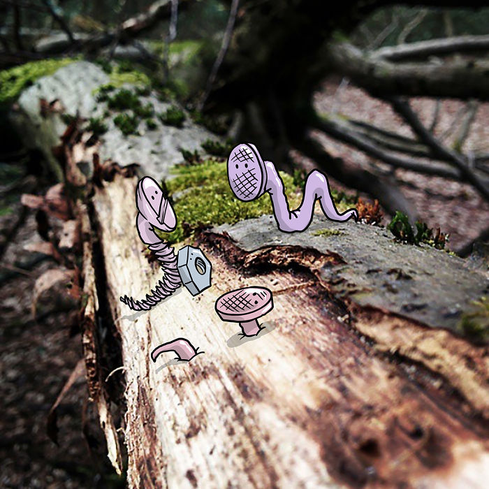 Artist “Invades” Strangers’ Photos On Instagram By Adding His Hilarious Illustrations Artist “Invades” Strangers’ Photos On Instagram By Adding His Hilarious Illustrations