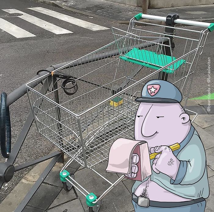 Artist “Invades” Strangers’ Photos On Instagram By Adding His Hilarious Illustrations Artist “Invades” Strangers’ Photos On Instagram By Adding His Hilarious Illustrations