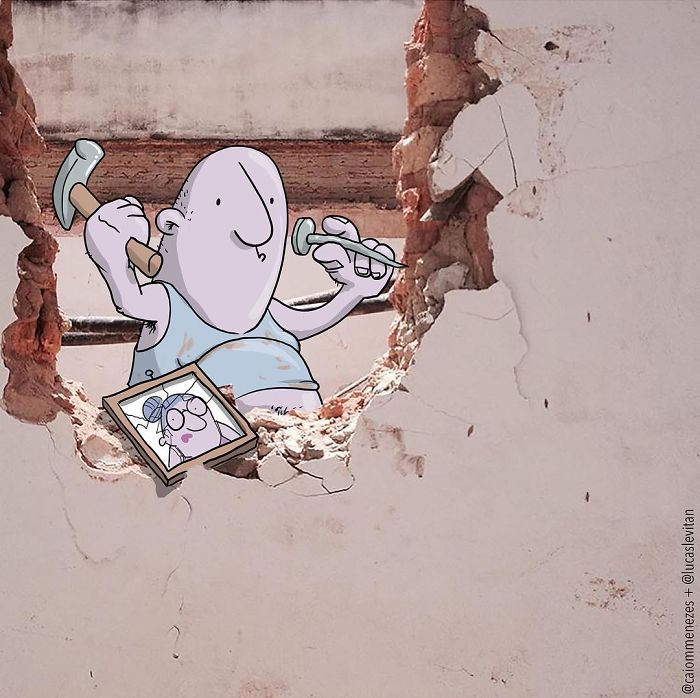 Artist “Invades” Strangers’ Photos On Instagram By Adding His Hilarious Illustrations Artist “Invades” Strangers’ Photos On Instagram By Adding His Hilarious Illustrations